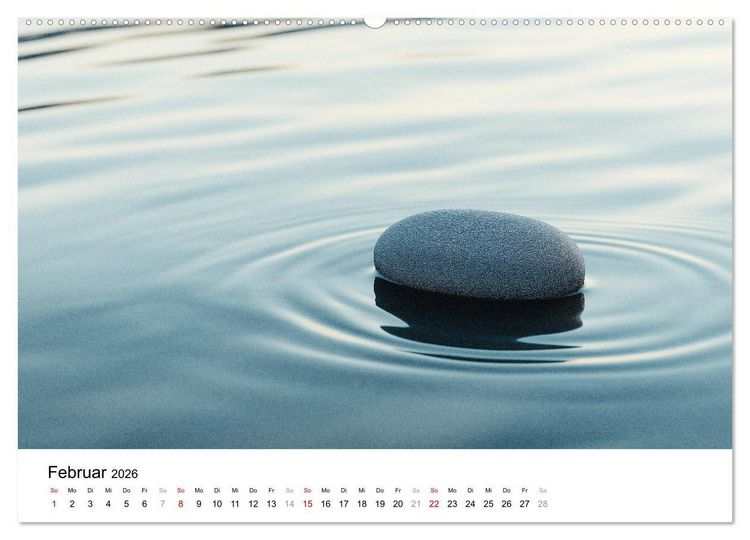 Produktbild: Minimalistische Naturmomente &ndash; Ruhe und Sch&ouml;nheit in der Natur (hochwertiger Premium Wandkalender 2026 DIN A2 quer), Kunstdruck in Hochglanz