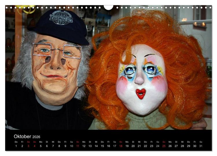 Produktbild: Basler Fasnacht - die drey scheenschte D&auml;&auml;g (Wandkalender 2026 DIN A3 quer), CALVENDO Monatskalender