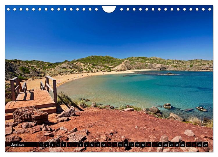 Produktbild: MENORCA - Die sanfte Perle (Wandkalender 2026 DIN A4 quer), CALVENDO Monatskalender