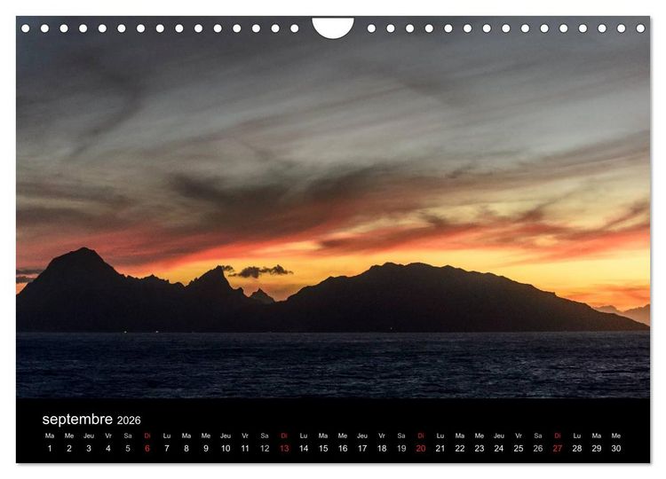 Produktbild: Polyn&eacute;sie fran&ccedil;aise - Magie des &icirc;les (Calendrier mural 2026 DIN A4 vertical), CALVENDO calendrier mensuel