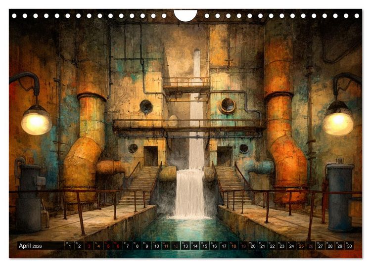 Produktbild: Die faszinierende Welt der industriellen &Auml;sthetik (Wandkalender 2026 DIN A4 quer), CALVENDO Monatskalender