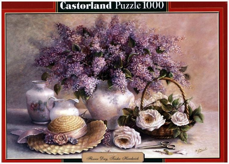 Produktbild: Castorland 1000 Piece Jigsaw Puzzle, Flower Day by Trisha Hardwick, Plant and Flower Puzzle, Painting Puzzle, Still Nature Art, Adult Puzzle, Castorland C-102006-2