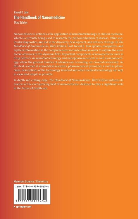 Produktbild: The Handbook of Nanomedicine