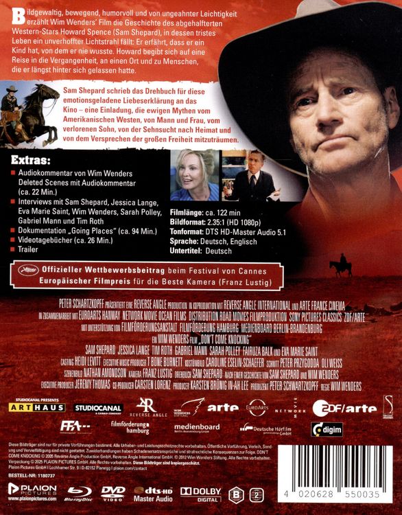 Produktbild: Don't Come Knocking (Blu-ray+Bonus-DVD)