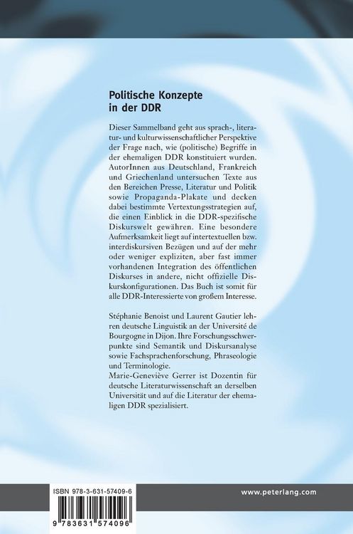 Produktbild: Politische Konzepte in der DDR