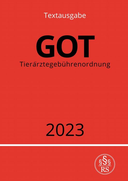 Produktbild: Tier&auml;rztegeb&uuml;hrenordnung - GOT 2023