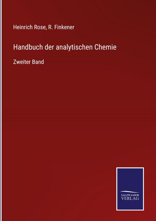 Produktbild: Handbuch der analytischen Chemie