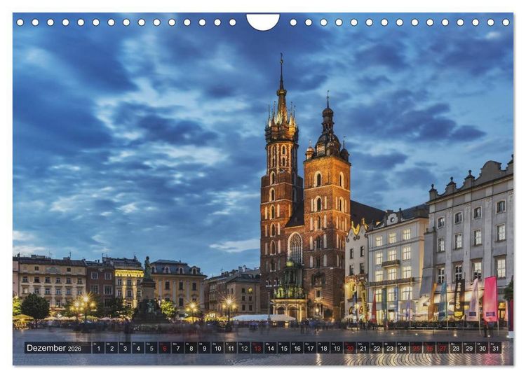 Produktbild: Ein Wochenende in Krakau (Wandkalender 2026 DIN A4 quer), CALVENDO Monatskalender