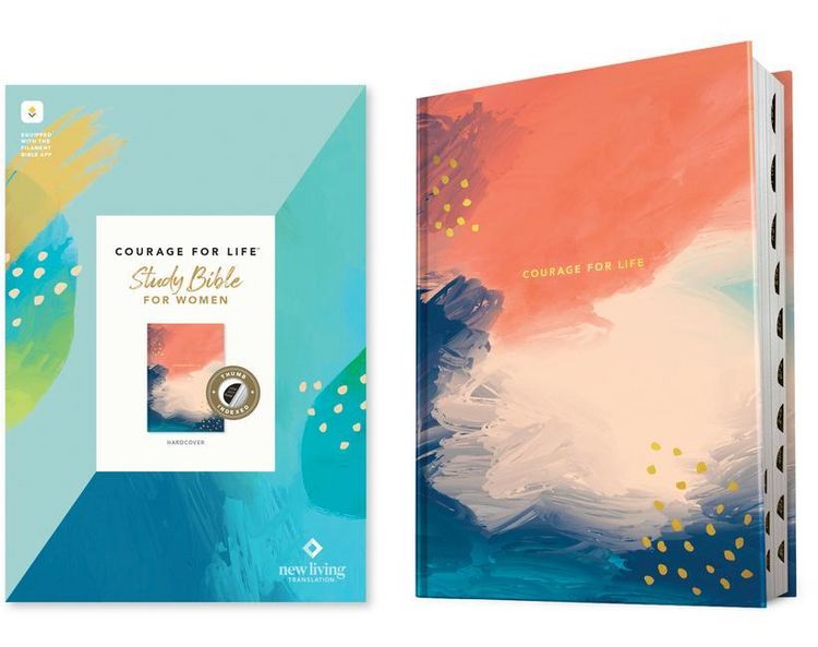 Produktbild: NLT Courage for Life Study Bible for Women, Filament Enabled (Hardcover, Indexed)
