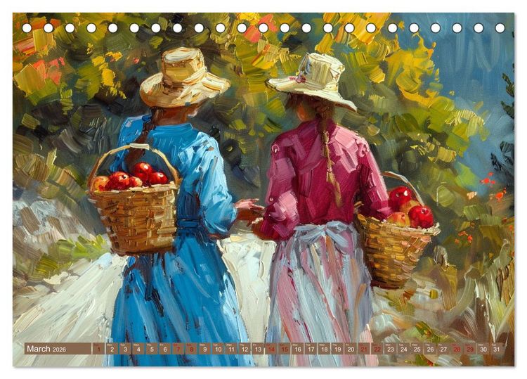 Produktbild: Life on a Farm in Old America (Desk Calendar 2026 DIN A5 landscape), CALVENDO 12 Month DeskCalendar