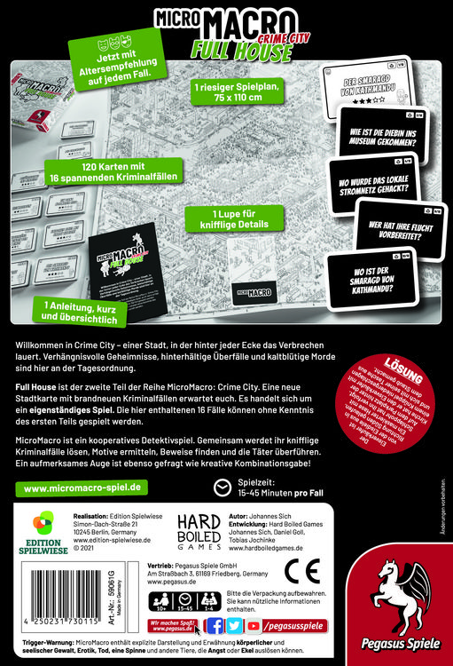 Produktbild: MicroMacro: Crime City 2 - Full House (Edition Spielwiese)