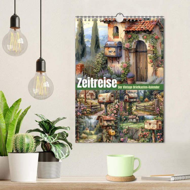 Produktbild: Zeitreise - Der vintage Briekasten Kalender (Wandkalender 2026 DIN A4 hoch), CALVENDO Monatskalender
