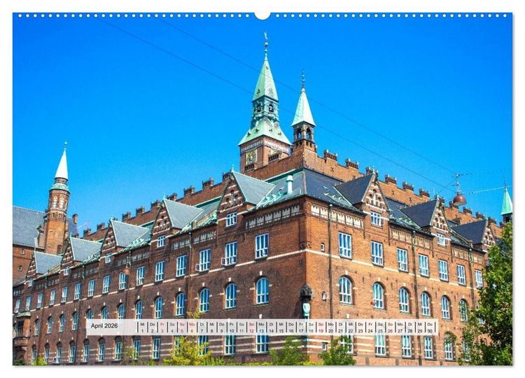 Produktbild: Kopenhagen &ndash; Wo Geschichte lebt (hochwertiger Premium Wandkalender 2026 DIN A2 quer), Kunstdruck in Hochglanz