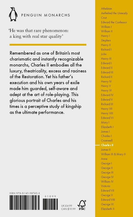 Produktbild: Charles II (Penguin Monarchs)
