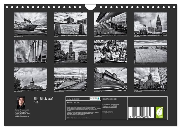 Produktbild: Ein Blick auf Kiel (Wandkalender 2027 DIN A4 quer), CALVENDO Monatskalender
