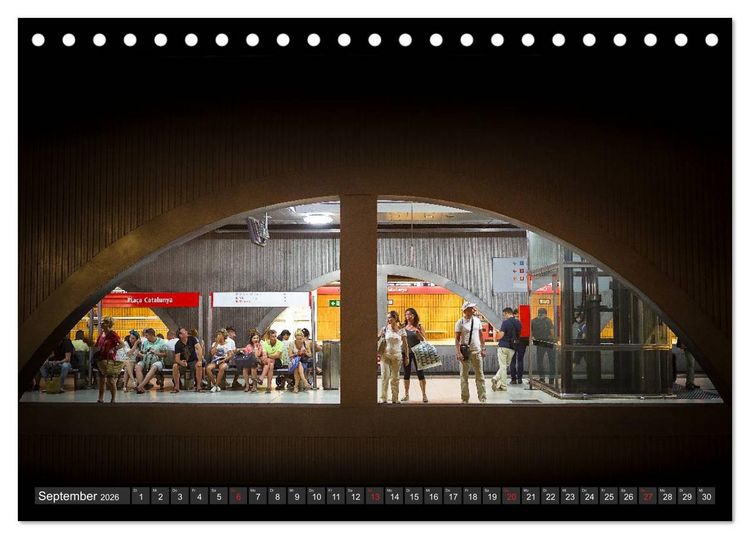 Produktbild: Barcelona Impressionen (Tischkalender 2026 DIN A5 quer), CALVENDO Monatskalender