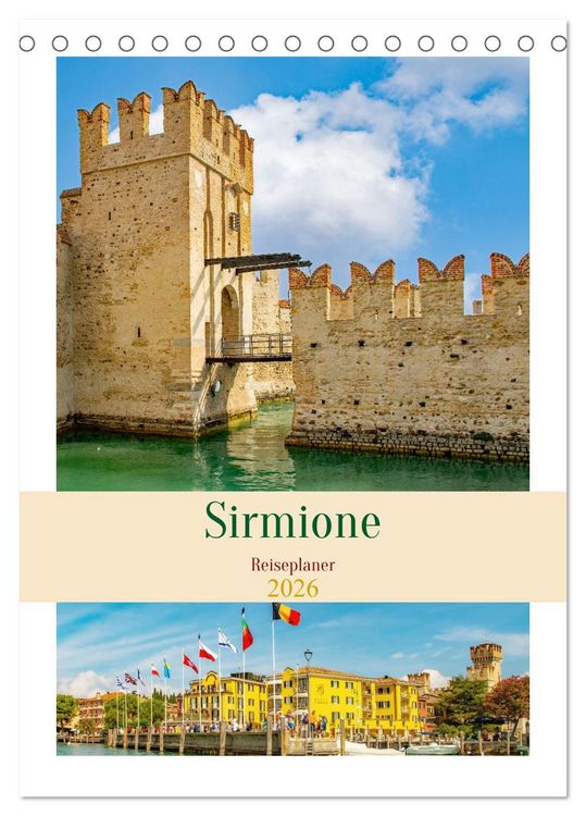 Produktbild: Sirmione - Reiseplaner (Tischkalender 2026 DIN A5 hoch), CALVENDO Monatskalender