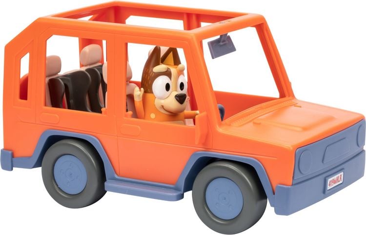Produktbild: Moose Toys 300176 - BLUEY S11 Heeler Family Road Trip 4WD Vehicle, Familienauto mit Chilli-Figur