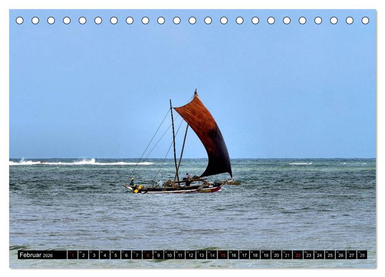 Produktbild: Sri Lanka - Highlights (Tischkalender 2026 DIN A5 quer), CALVENDO Monatskalender