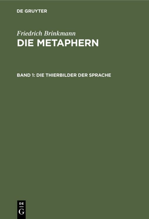 Produktbild: Die Thierbilder der Sprache