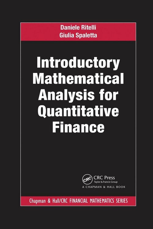 Produktbild: Introductory Mathematical Analysis for Quantitative Finance