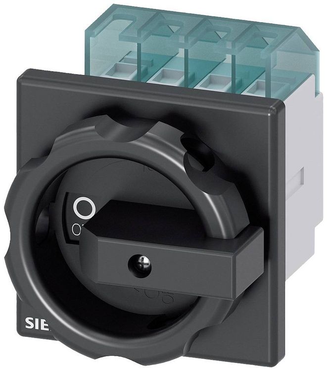 Produktbild: Lasttrennschalter Schwarz 4polig 6 mm&sup2; 16 A 690 V/AC Siemens 3LD20031TL51