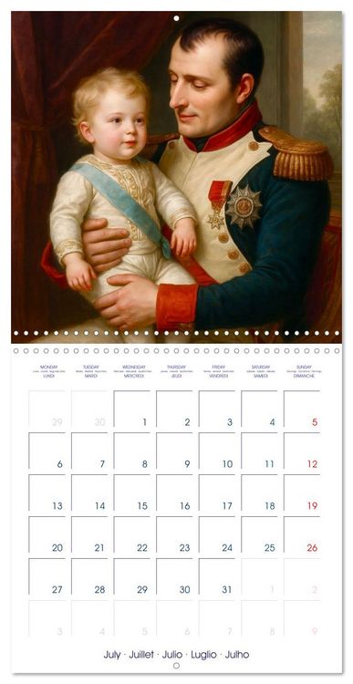 Produktbild: Napol&eacute;on Bonaparte (Calendrier mural carr&eacute; 2026 30x30 cm) Calendrier double avec une page pour vos prises de notes