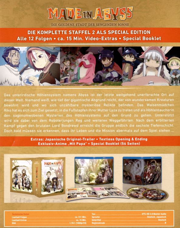 Produktbild: Made in Abyss - Staffel 2 - Komplett [2 BRs]