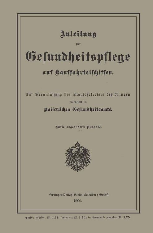 Produktbild: Anleitung zur Gesundheitspflege auf Kauffahrteischiffen