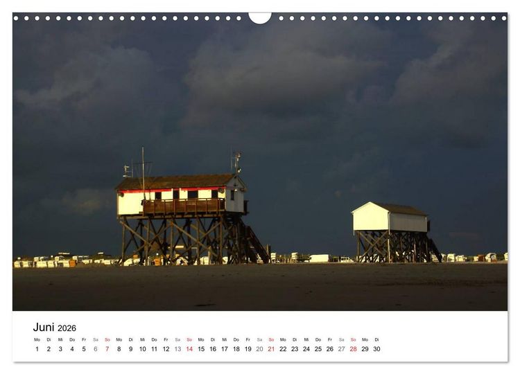 Produktbild: St. Peter Ording 2026 (Wandkalender 2026 DIN A3 quer), CALVENDO Monatskalender