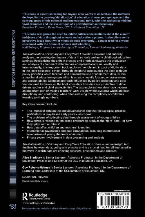 Produktbild: The Datafication of Primary and Early Years Education