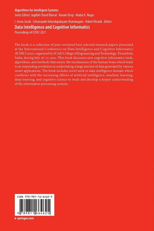 Produktbild: Data Intelligence and Cognitive Informatics