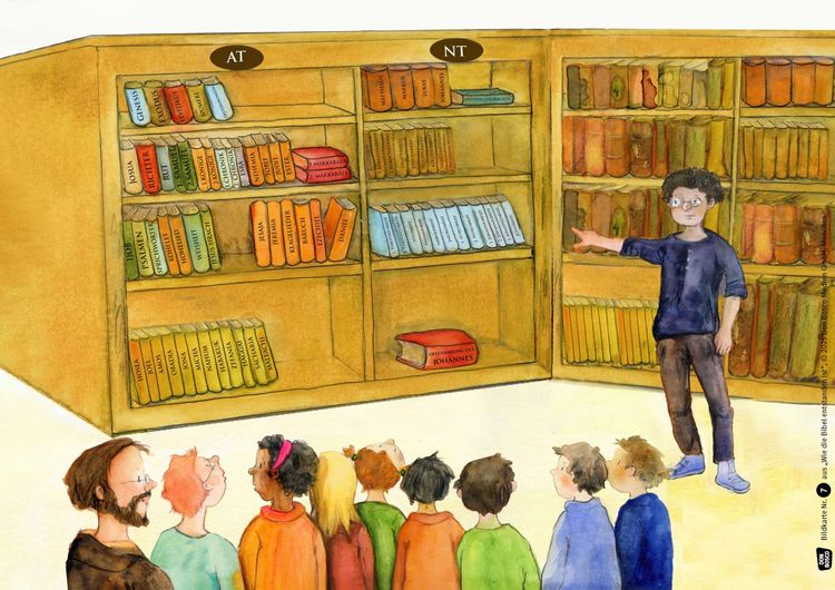 Produktbild: Wie die Bibel entstanden ist. Kamishibai Bildkartenset