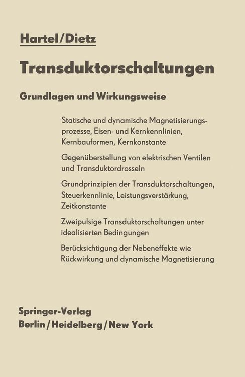 Produktbild: Transduktorschaltungen