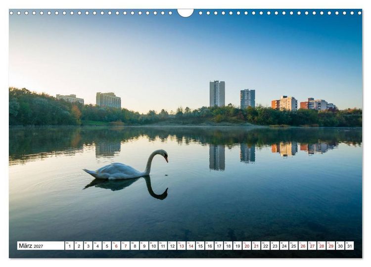 Produktbild: Halle-Saale - Meine Stadt im Spiegel (Wandkalender 2027 DIN A3 quer), CALVENDO Monatskalender