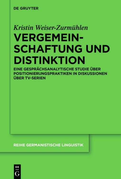 Produktbild: Vergemeinschaftung und Distinktion