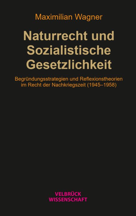 Produktbild: Naturrecht und Sozialistische Gesetzlichkeit