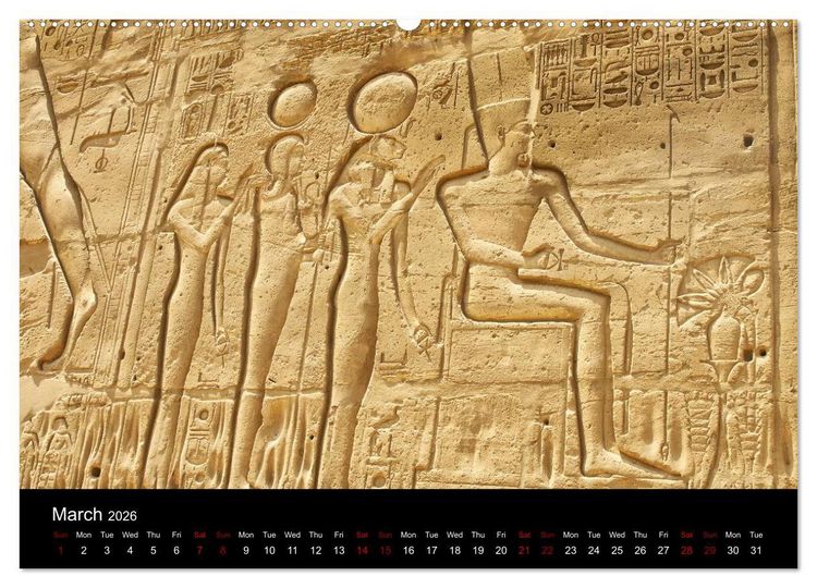 Produktbild: On the trail of the ancient Egypt (High Quality Premium Wall Calendar 2026 DIN A2 landscape),CALVENDO 12 Month Wall Calendar