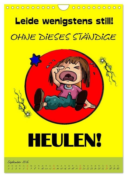 Produktbild: L&auml;uft&acute;s noch nicht beschissen genug? Dann hilft der Anti-Gl&uuml;cks-Kalender! (Wandkalender 2026 DIN A4 hoch), CALVENDO Monatskalender