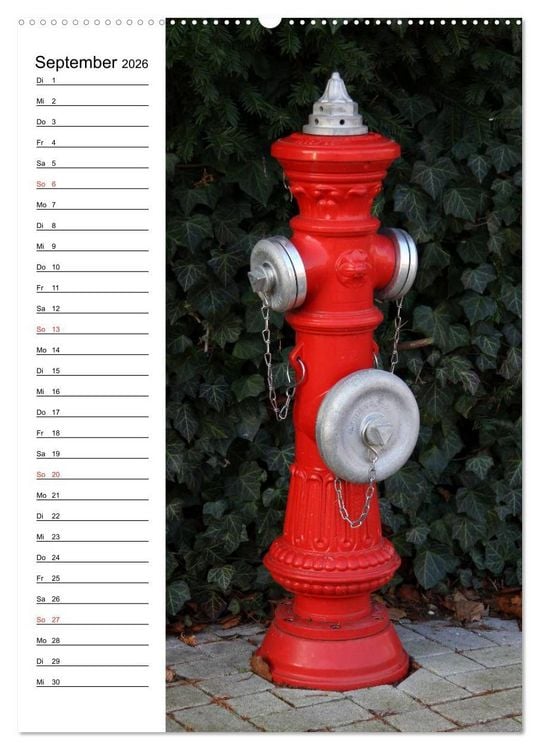 Produktbild: Nostalgie Hydranten (Wandkalender 2026 DIN A2 hoch), CALVENDO Monatskalender
