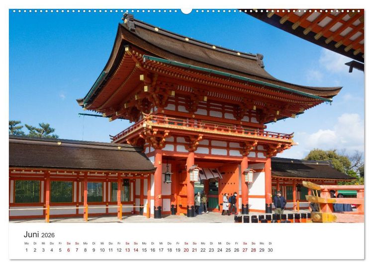 Produktbild: Tempel in Japan (hochwertiger Premium Wandkalender 2026 DIN A2 quer), Kunstdruck in Hochglanz