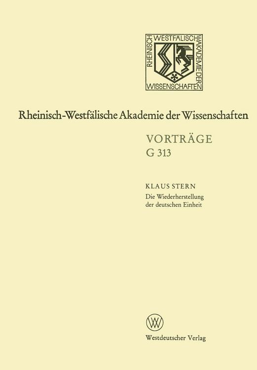 Produktbild: Die Wiederherstellung der deutschen Einheit - Retrospektive und Perspektive