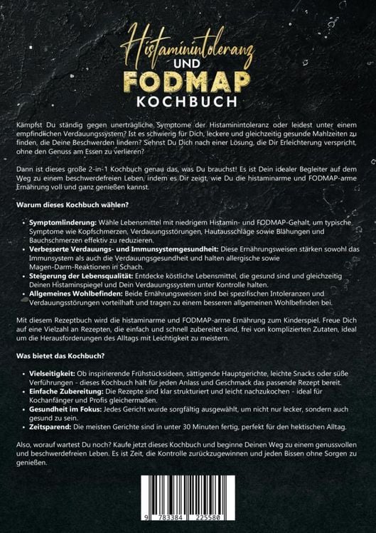 Produktbild: Histaminintoleranz und Fodmap Kochbuch