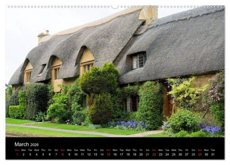 Produktbild: Cotswold Towns (High Quality Premium Wall Calendar 2026 DIN A2 landscape),CALVENDO 12 Month Wall Calendar