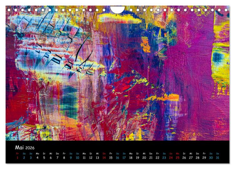 Produktbild: Abstraktes - Harmonie des Zufalls in Formen und Farben (Wandkalender 2026 DIN A4 quer), CALVENDO Monatskalender