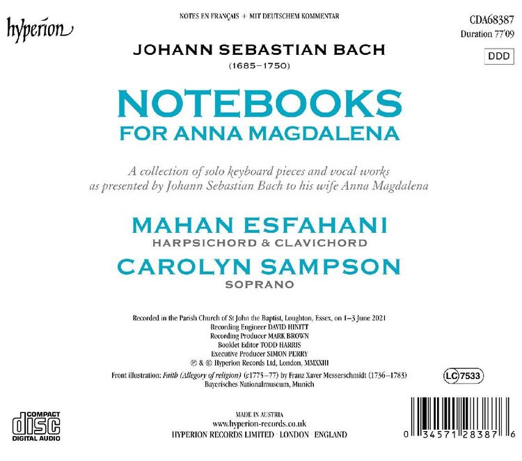 Produktbild: Das Notenb&uuml;chlein der Anna Magdalena Bach 1725