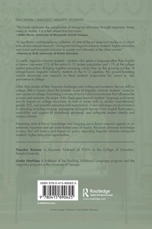 Produktbild: Linguistic Minority Students Go to College