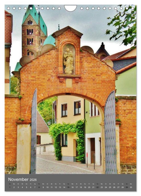 Produktbild: Kirchen und Kl&ouml;ster deutsche Kleinode (Wandkalender 2026 DIN A4 hoch), CALVENDO Monatskalender
