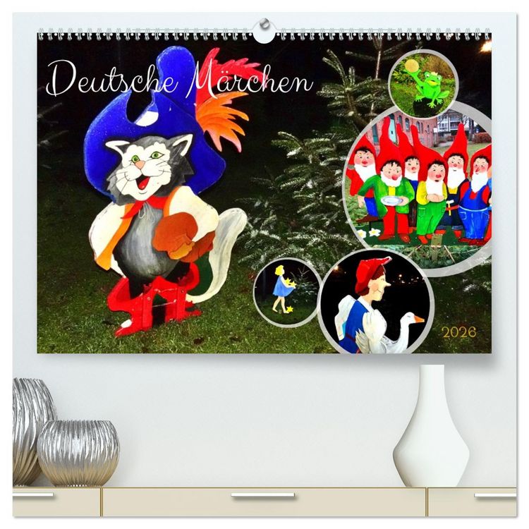 Produktbild: Deutsche M&auml;rchen (hochwertiger Premium Wandkalender 2026 DIN A2 quer), Kunstdruck in Hochglanz