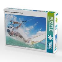 Produktbild: CALVENDO Puzzle Kitesurfer in der sch&auml;umenden Gischt. | 1000 Teile Lege-Gr&ouml;&szlig;e 64x48cm Foto-Puzzle f&uuml;r gl&uuml;ckliche Stunden